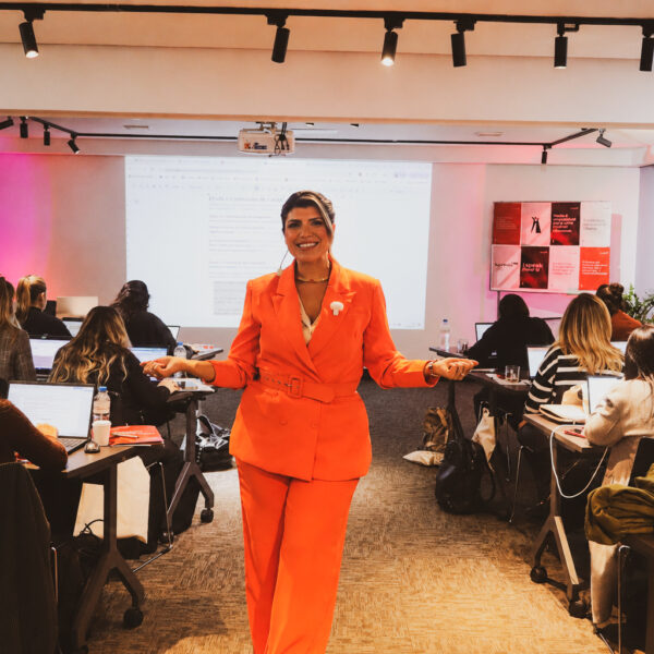 Anndrêa Franco, da Work In, ajuda mulheres empreendedoras a ocuparem as cadeiras de poder.