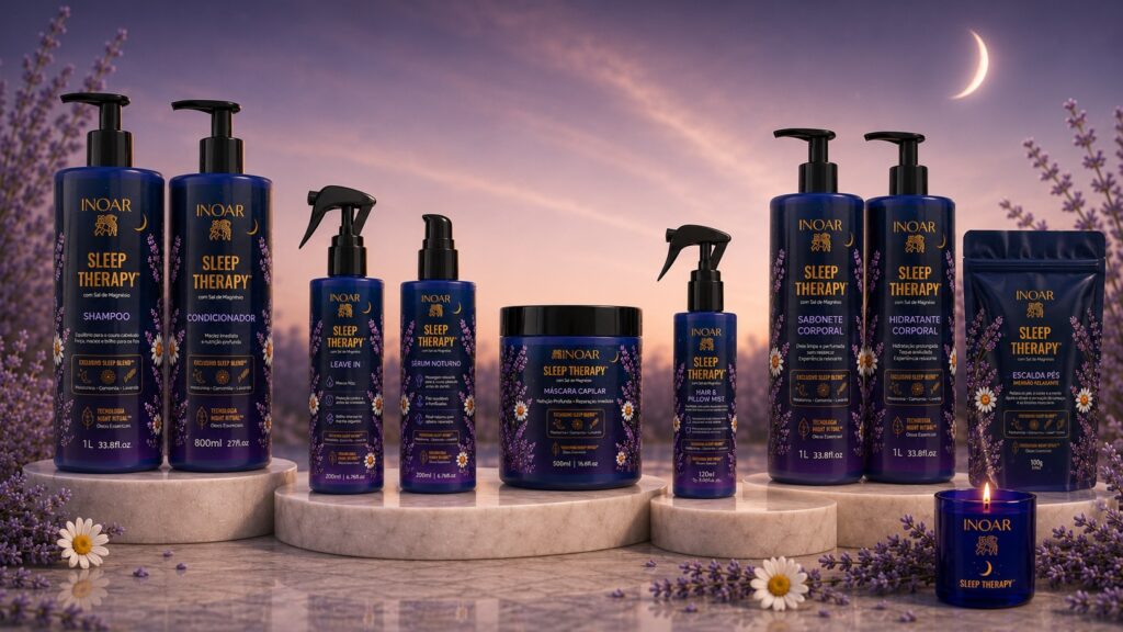 Conceito Sleep Therapy™ da INOAR lança nova categoria de Beauty Wellness no Brasil.
