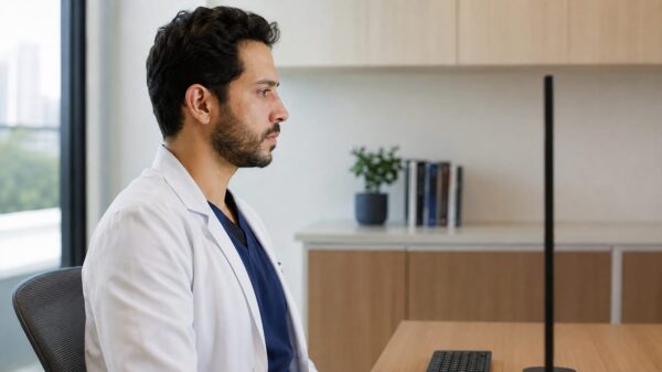 Médico utilizando IA