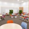 CuoreLab®, conceito de ambiente educacional colaborativo que combina design ergonômico, flexibilidade, elementos naturais, tecnologia e princípios de aprendizagem ativa.